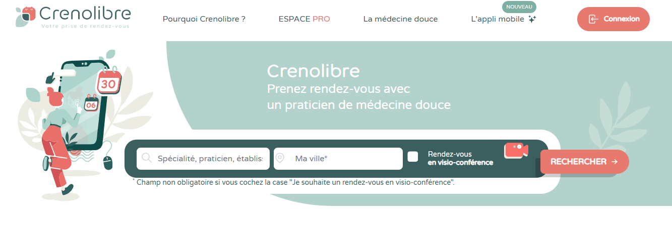 Crenolib page d'accueil