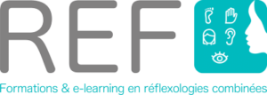 Le logo de REF formations et e-learning en réflexologies combinées
